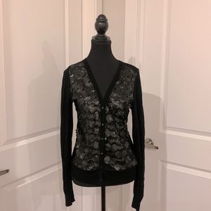BCBG Sequin Cardigan NWOT